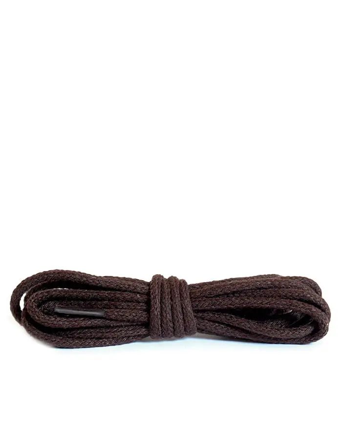 Ciemnobrązowe cienkie, sznurówki do butów, 75 cm Kaps