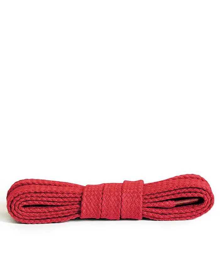 Czerwone, płaskie sznurówki do butów 90 cm Kaps