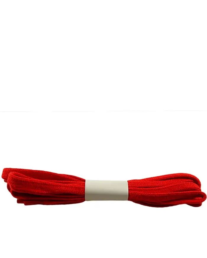 Czerwone, płaskie sznurówki do butów 75 cm Halan