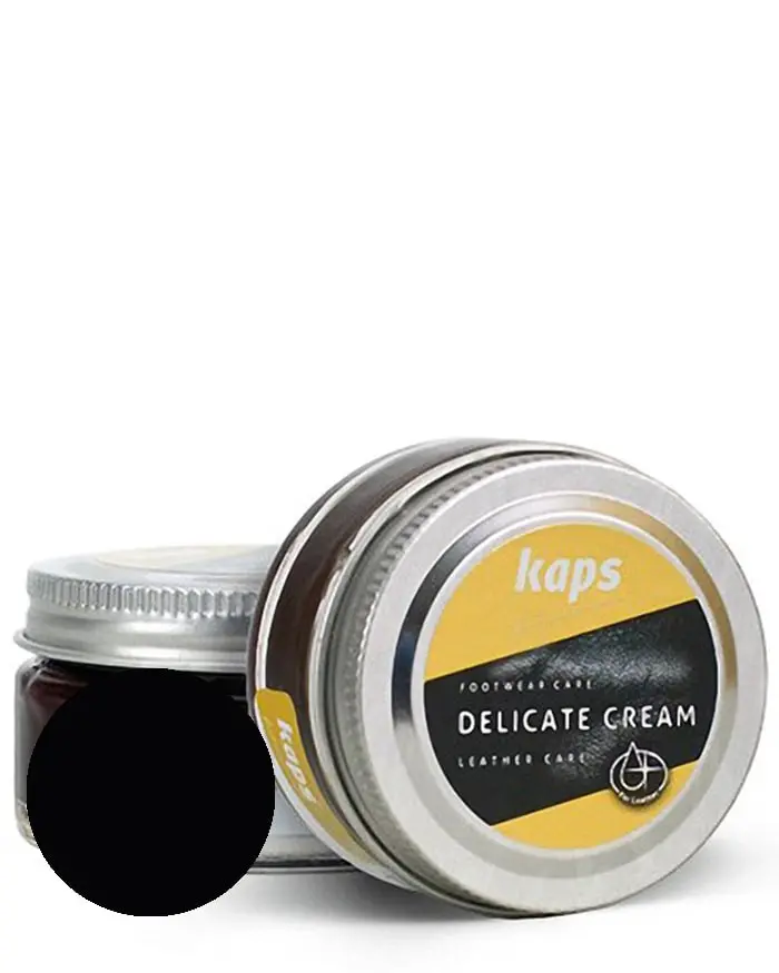 Czarny krem do skóry licowej, Delicate Cream Kaps 118