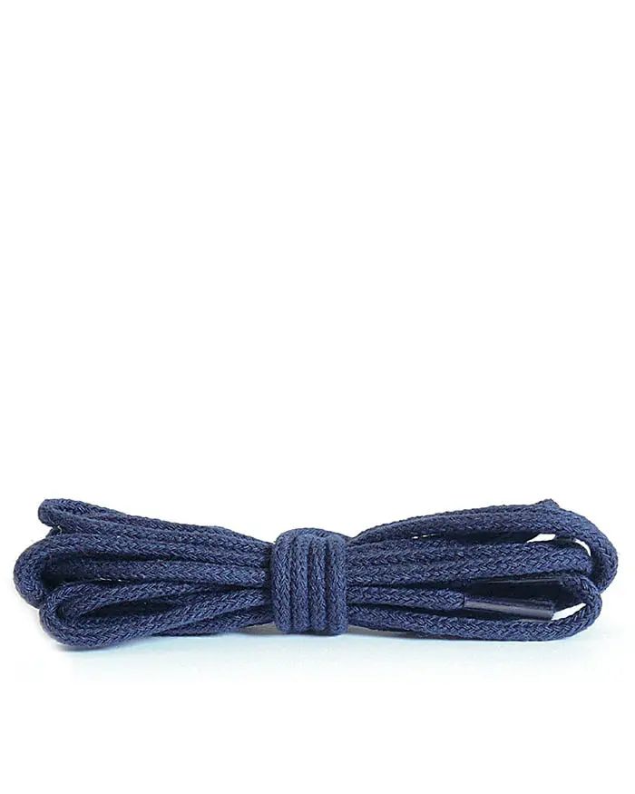 Granatowe, cienkie, sznurówki do butów, 45 cm Kaps