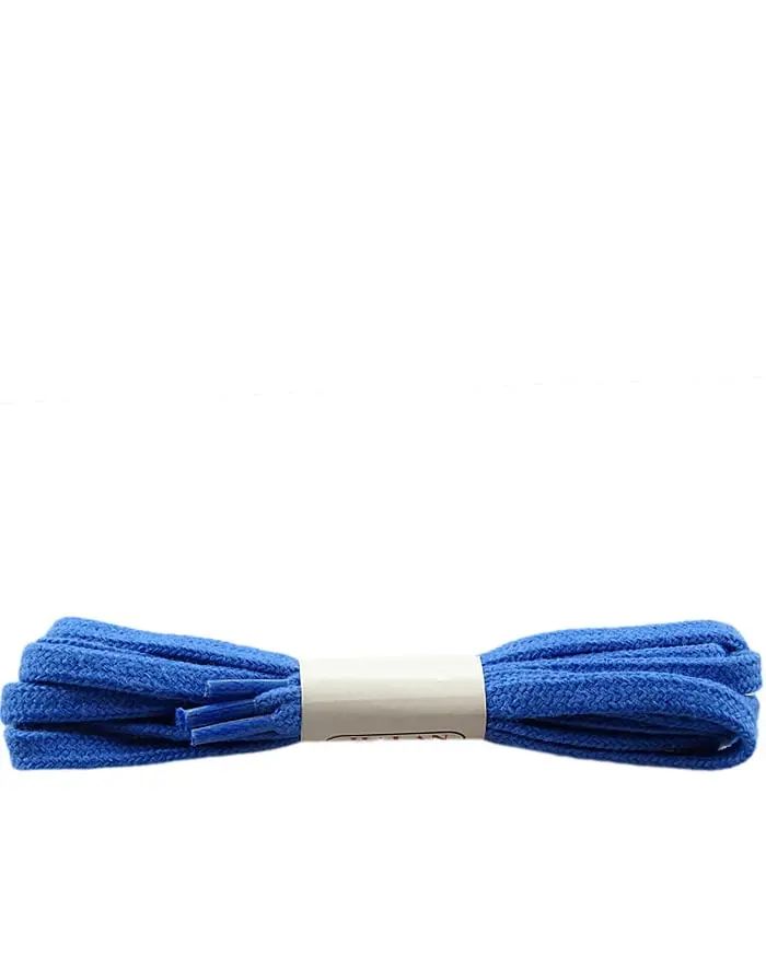 Niebieskie, płaskie, sznurówki do butów 180 cm Halan