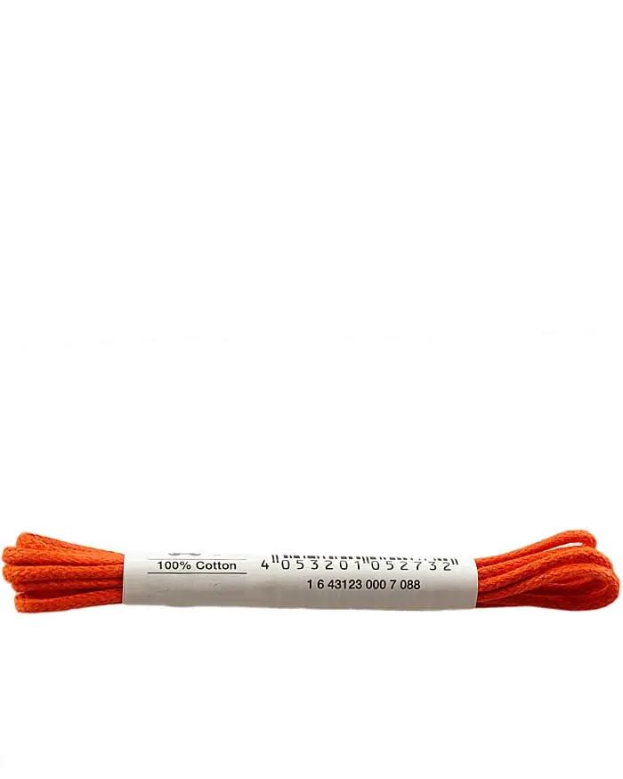 Pomarańczowe, cienkie woskowane sznurówki, 75 cm Bama