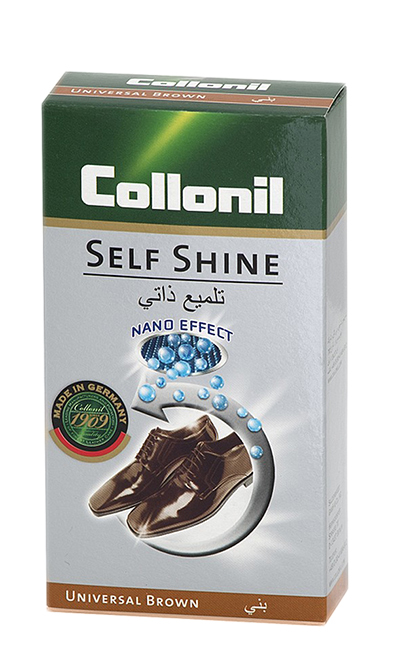 Brązowa pasta do butów w płynie, Self Shine 50 ml Collonil