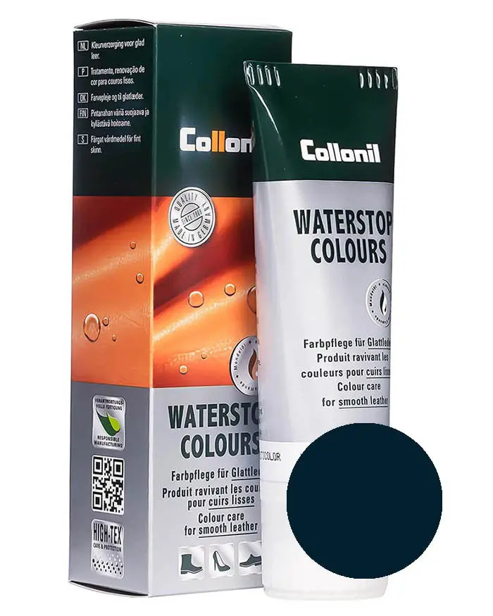 Granatowa pasta do butów, Waterstop Colours Collonil 519 75 ml