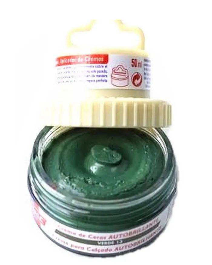 Zielona pasta woskowa, nabłyszczająca, Shoe Cream Palc
