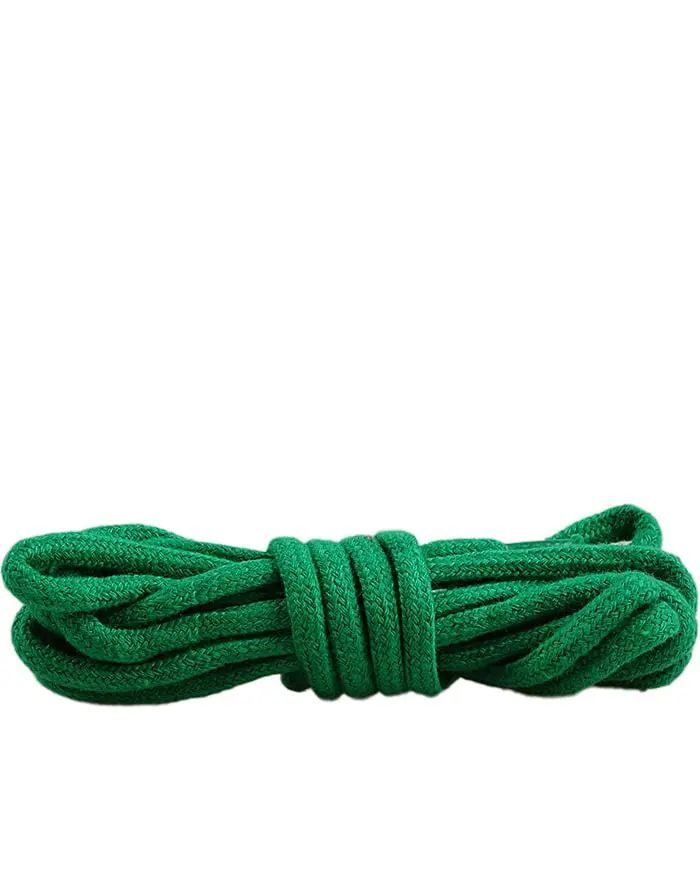 Zielone sznurówki do butów, okrągłe grube 120 cm Mazbit