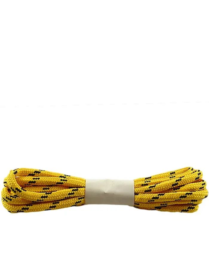 Żółto-czarne, trekkingowe sznurówki do butów 100 cm Halan