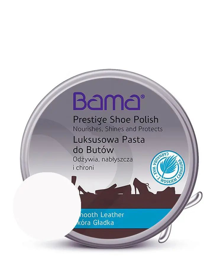 Bezbarwna, klasyczna pasta do butów, luksusowa, 50 ml, Bama