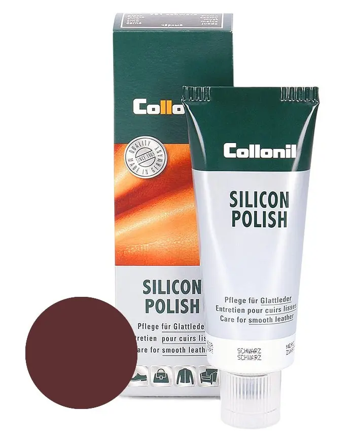 Bordowa pasta do butów, Silicon Polish Collonil 75 ml