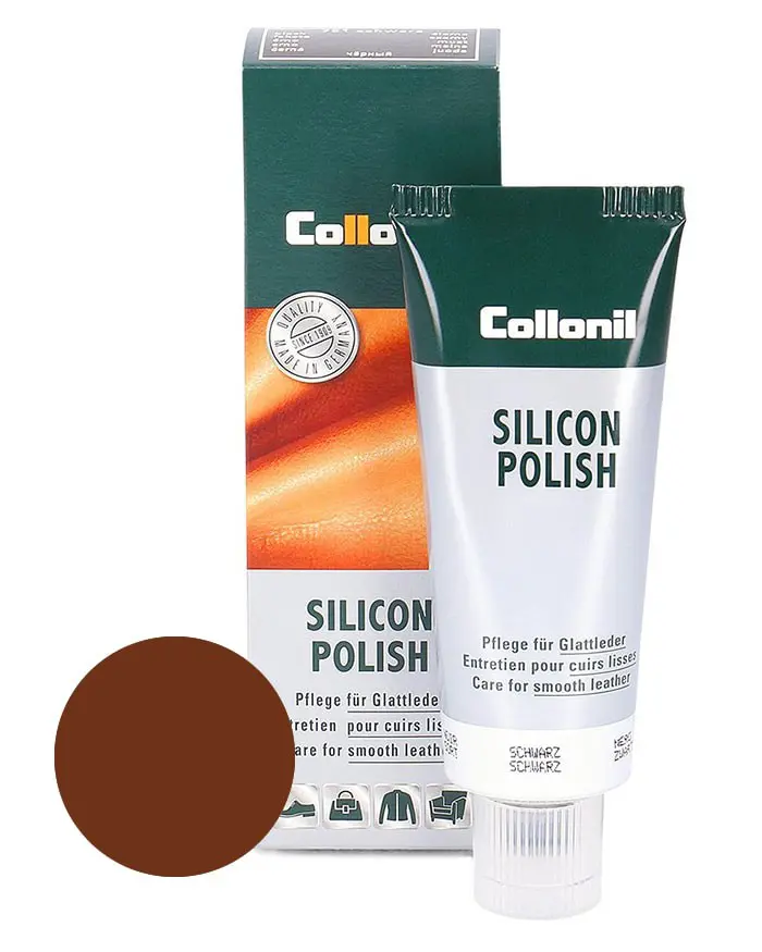 Brązowa pasta do butów, Silicon Polish Collonil 75 ml