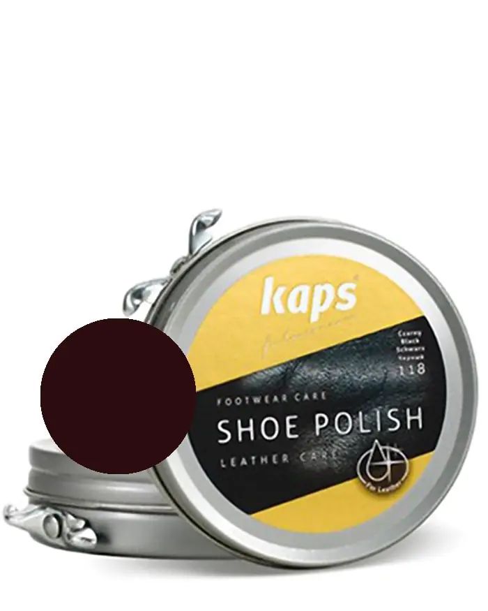 Ciemnobrązowa, klasyczna pasta do butów, 50 ml, Shoe Polish Kaps