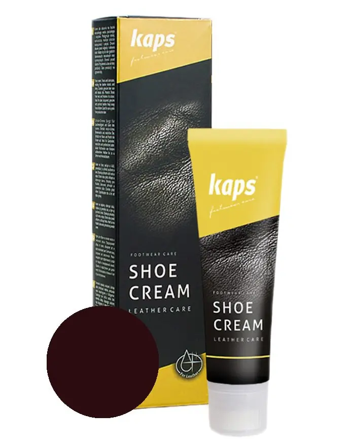 Ciemnobrązowy krem, pasta do butów Shoe Cream Kaps 106