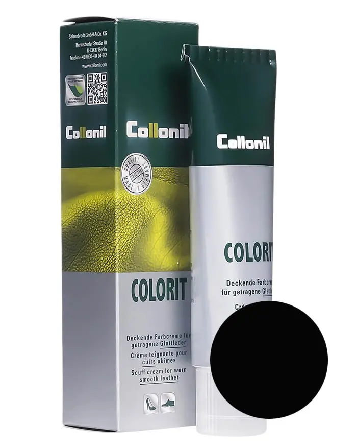 Czarna pasta, renowator do skóry licowej, Colorit Collonil