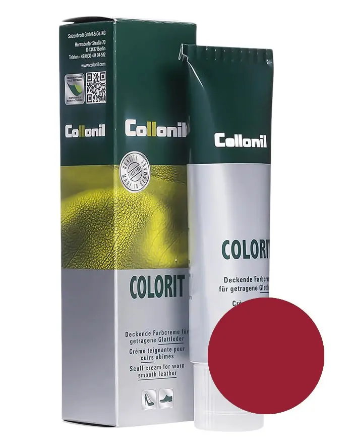 Czerwona pasta, renowator do skóry licowej, Colorit Collonil