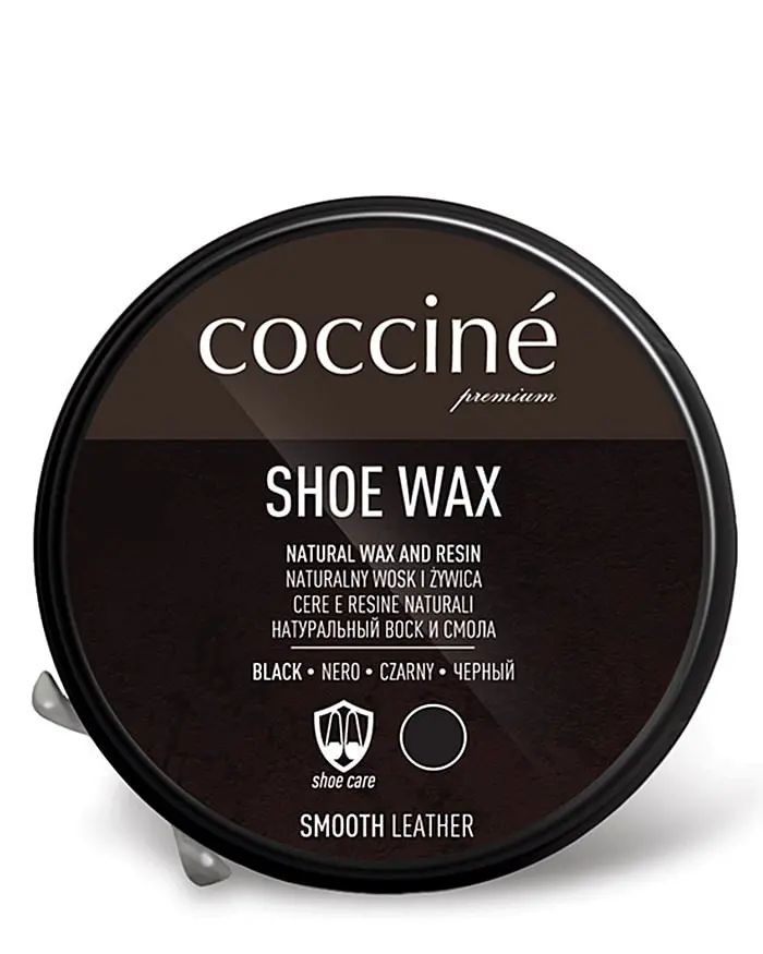Czarna klasyczna pasta do butów z woskiem, Shoe Wax, Coccione