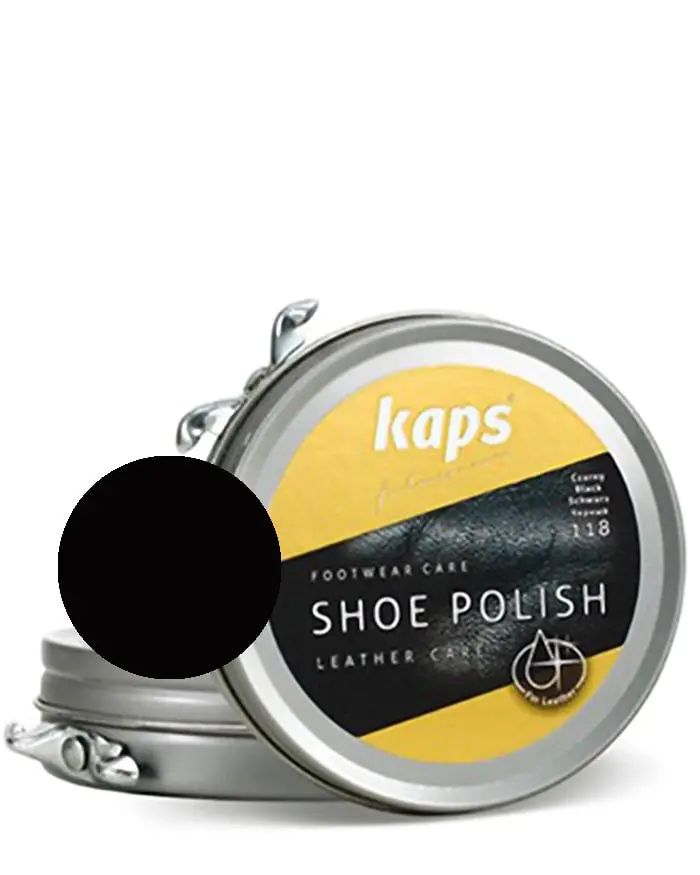 Czarna, klasyczna pasta do butów, 50 ml, Shoe Polish Kaps