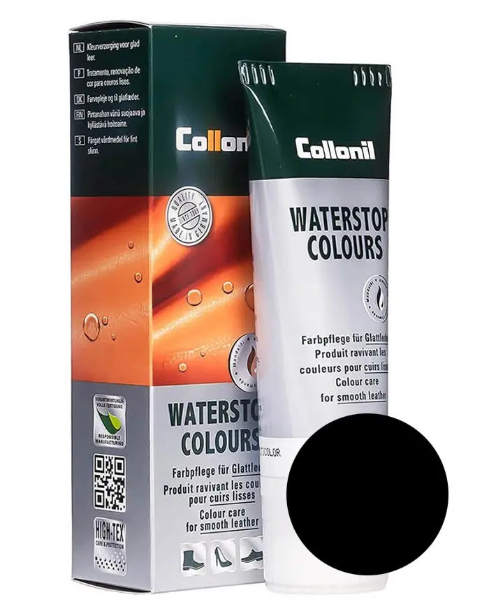 Czarna pasta do butów, Waterstop Colours Collonil 751 75 ml