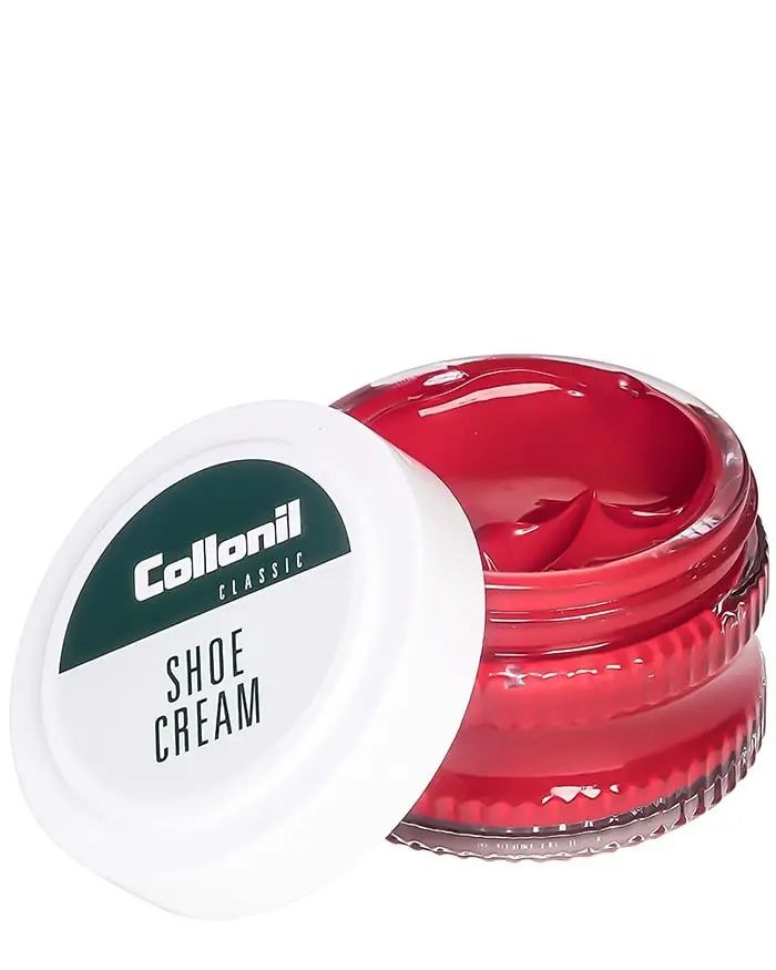 Czerwony krem do skóry licowej, Shoe Cream 407 Flamme Collonil