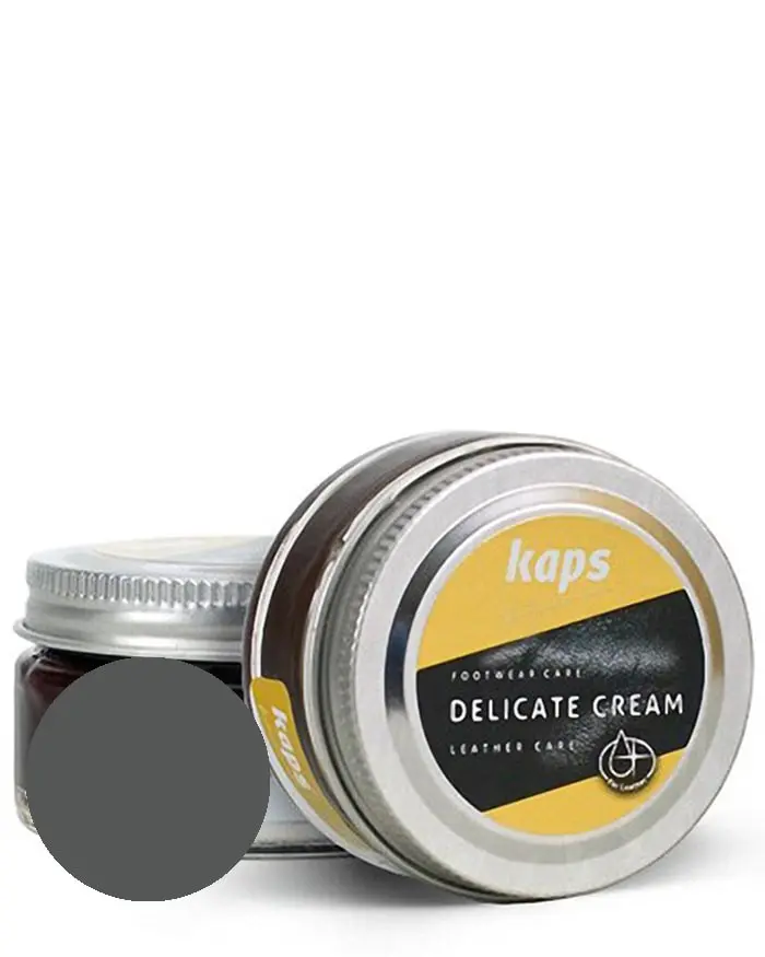 Ciemnoszary krem do skóry licowej, Delicate Cream Kaps 115