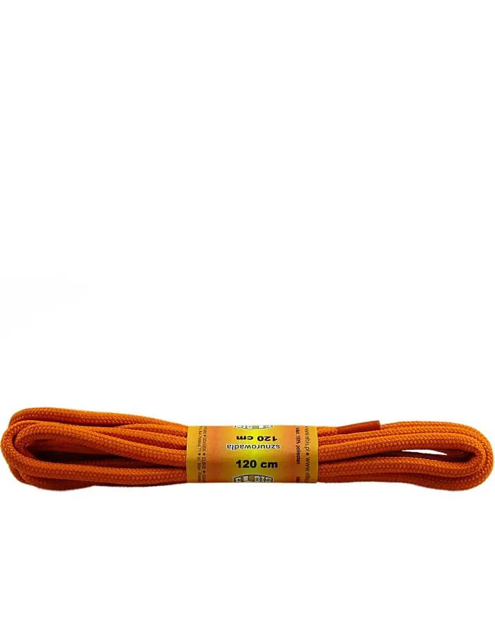 Pomarańczowe, poliestrowe, grube, sznurówki do butów 120 cm