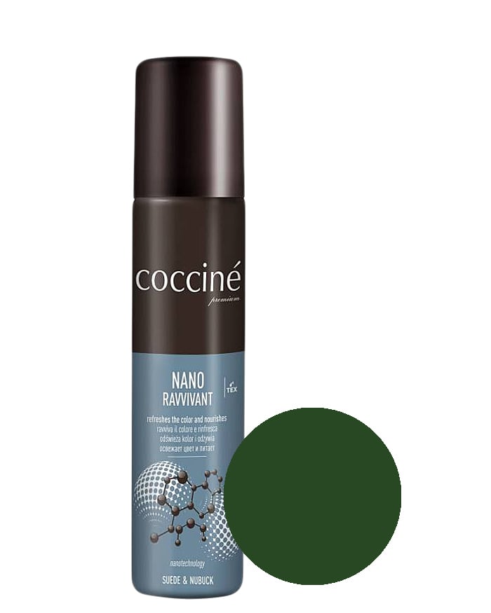 Nano Revvivant Coccine, ciemnozielona pasta do zamszu, nubuku