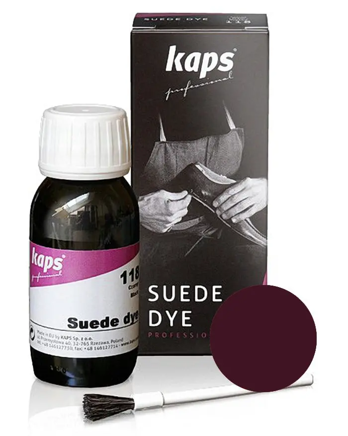 Bordowy barwnik do zamszu, nubuku Suede Dye Kaps 50 ml 111