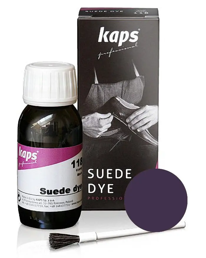 Fioletowy barwnik do zamszu, nubuku Suede Dye Kaps 50 ml 102