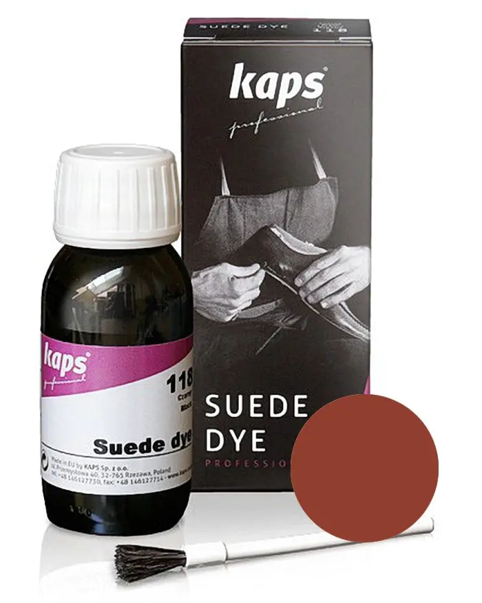 Jasnobrązowy barwnik do zamszu, nubuku Suede Dye Kaps 50 ml 129