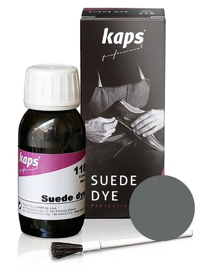 Jasnoszary barwnik do zamszu, nubuku Suede Dye Kaps 50 ml 114