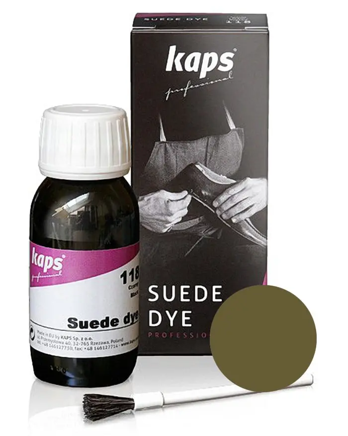 Oliwkowy barwnik do zamszu, nubuku Suede Dye Kaps 50 ml 134