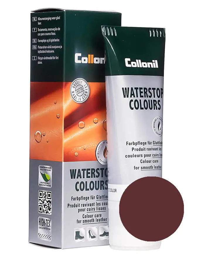 Bordowa pasta do butów, Waterstop Colours Collonil 457 75 ml