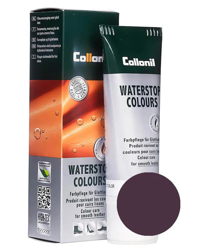 Fioletowa pasta do butów, Waterstop Colours Collonil 438 75 ml