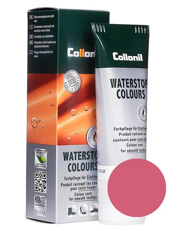 Różowa pasta do butów, Waterstop Colours Collonil 439 75 ml